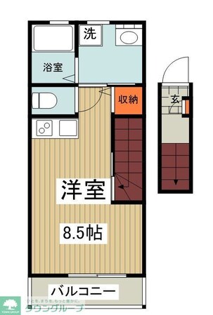 アクアシティ片倉の物件間取画像